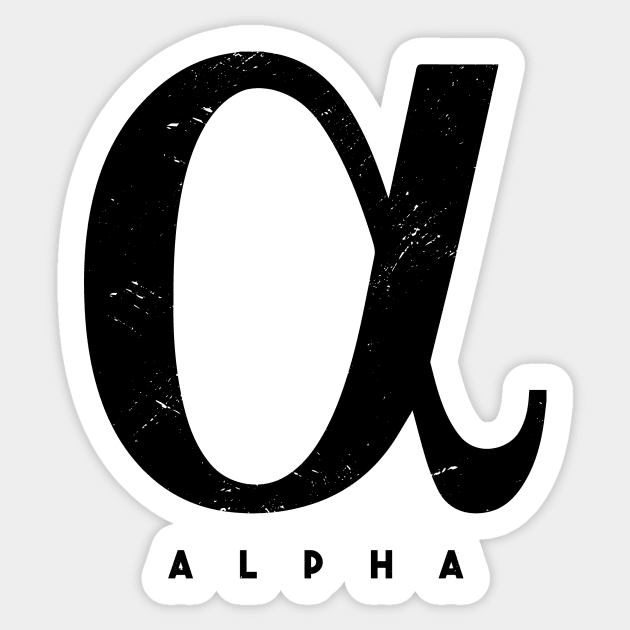 Alpha Sticker by LR_Collections